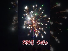 الصينية الصادرة الجودة العالية 16 طلقة 200 غرام كعكة الألعاب النارية 1.4 غرام Un0336 الألعاب النارية