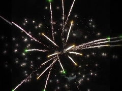 25 لقطة ألعاب نارية كعكة بيروتيكنية مخصصة 180x180x225 سم