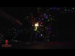 12 بوصة نايون صفارة الألعاب النارية Sparkler لون الكعكة نافورة Sparkler مع تأثيرات الذهب