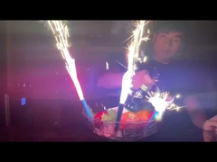 شموع عيد ميلاد سعيد على شكل كعكة الماندرين 30 ثانية ، ألعاب نارية لحفلات الأطفال والأطفال