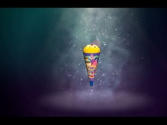 مهرجان الألعاب النارية الجميلة ، رذاذ اليد هيلادو آيس كريم الألعاب النارية