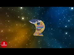 نافورة على شكل القمر للألعاب النارية قابلة للتخصيص تصميم جديد مضحك نافورة الألعاب النارية