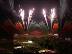 مصنع بيع بالجملة المهنية الألعاب النارية في النهار الكعكة الدخان الملون الكعكة الألعاب النارية