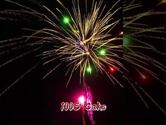 ألعاب نارية كعكة بالجملة 100 طلقة، ألعاب نارية استهلاكية 1.4G، ألعاب نارية خارجية للمهرجانات