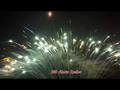 300 لقطة ألعاب نارية مخصصة كعكة في الهواء الطلق 1.3G ألعاب نارية يومية ذات ألوان مختلفة