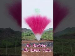 بطارية ألعاب نارية بـ 100 طلقة، كعكة ألعاب نارية نهارية، ألعاب نارية بدون بقايا، بدون أنبوب داخلي، ألعاب نارية دخان ملونة