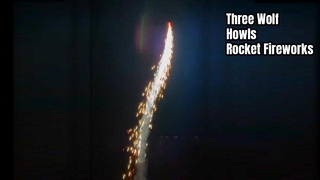 1 "طلقات السماء الصغيرة الصواريخ الألعاب النارية ثلاثة الذئب يعوي الصواريخ لعبة الألعاب النارية الألعاب النارية