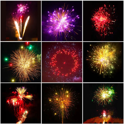 Liuyang Mandarin Factory Wholesale Paper Fireworks 1.4g Pyrotechnics 2 inch 25 Shots Cake Firework For Festival Events Christmas