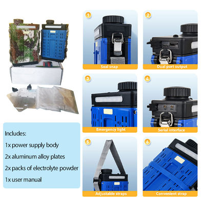 Emergency 9V 5V Outdoor Waterproof UPS Quick Power Supply Portable Energy Storage Power Station Aluminum Air Battery