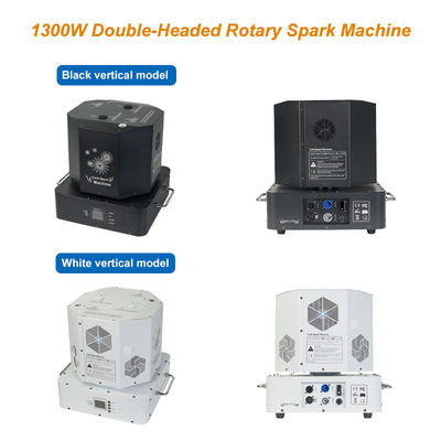 Liuyang 1300W 360 Rotation Dual Double Head Cold Sparkler Spinning Cold Spark Machine Spin Fireworks Stage Machine