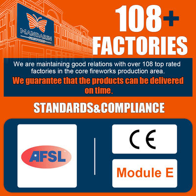 Mandarin Pyrotechnics 100 Shots Big Cake Professional Fireworks Display Outdoor.