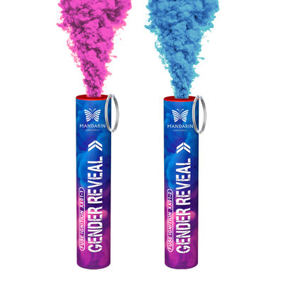 المصنع الصيني يوم الزفاف اليدوي اللون الدخان الشعلات النارية حمام الطفل الكشف عن الجنس الحفلة الكشف عن الجنس قنابل الدخان