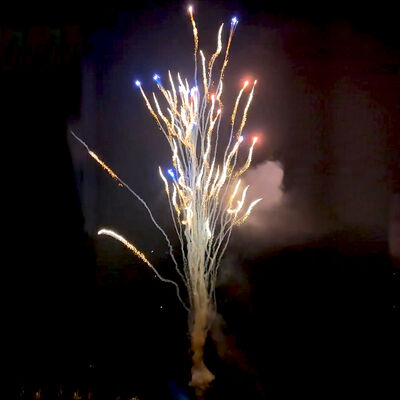 مصنع صيني مخصص 100 طلقة عواء الذئاب كعكة الألعاب النارية بالجملة الألعاب النارية النارية الجديدة للاحتفال بالعام الجديد عيد الميلاد الزفاف