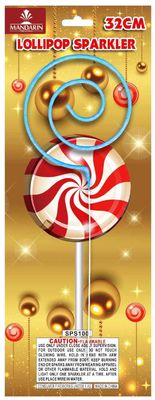 Lollipop Sugar-Loaf Lollypop Sparkler ، شرارات لا يدخن داخلية للأطفال / الأطفال