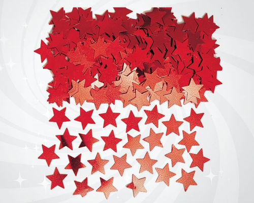 Multi Color Party Confetti Cannon Metallic Star Shaped Size Customized