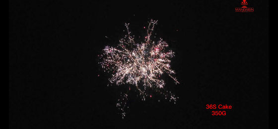 350G 36 شوت كيك الألعاب النارية الفيروتكنيك مع تأثيرات قابلة للتخصيص للشحن الدولي